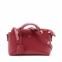 フェンディ バイザウェイミニ レザー 2WAYハンドバッグ レッド 8BL135