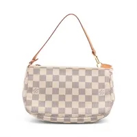 ヴィトン ダミエ アズール ポシェット アクセソワール N51986 ホワイト