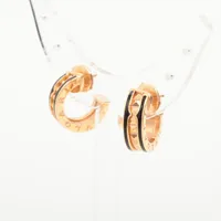 ブルガリ ビーゼロワン ロック ピアス 750(PG)×セラミック 9.3g 357567