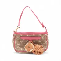 ヴィトン モノグラムサビア ポシェットアクセソワール M93069 ピンクxベージュ