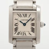 カルティエ タンクフランセーズSM W51008Q3 SS SS QZ アイボリー文字盤 あまりごま2
