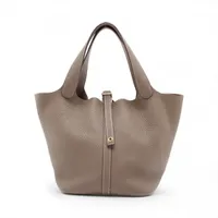 エルメス ピコタンロック22 MM トリヨンクレマンス エトゥープ ゴールド金具 B:2023年