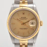 ロレックス デイトジャスト36 16233 SS×YG SS×YG AT シャンパン文字盤 あまりごま1 枕スポンジ欠損
