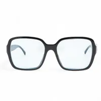 シャネル 5408-A ロゴ サングラス 56□17 プラスチック ブラック