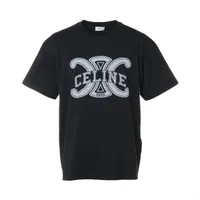 セリーヌ ポリエステル Tシャツ XS メンズ ブラック 2X61K384Y 16