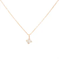 エテ ダイヤ ネックレス K10(PG) 0.8g