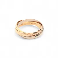 カルティエ トリニティ リング 750(YG×PG×WG) 6.4g 58