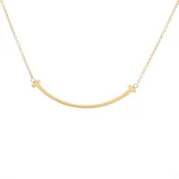 ティファニー Tスマイル スモール ネックレス 750(YG) 2.8g