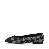 f*a様 CHANEL　ヒールパンプス 箱つき 38 1/2(約24.5～25c シャネル ココマーク レザー×ファブリック パンプス 38 1/2 レディース