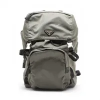 プラダ テスート ナイロンxレザー バックパック/リュック カーキ 2VZ135