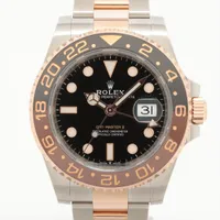 ロレックス GMTマスターⅡ 126711CHNR PG×SS PG×SS AT ブラック文字盤 あまりごま1