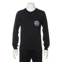 クロムハーツ ホースシュー ロングTシャツ コットン ブラック サイズS フレグランス臭