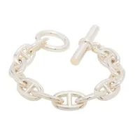 エルメス シェーヌダンクルTGM 2024 ブレスレット 12コマ 925 111.2g シルバー