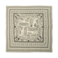 エルメス カレジェアン Festival des Amazonesアマゾンの祭典 ストール カシミヤ×シルク グリーン