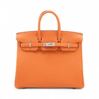 エルメス バーキン25 ルトゥルネ トゴ オレンジ シルバー金具 K:2025年