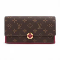 ヴィトン モノグラム ポルトフォイユフロール M64585 ブラウン ロングウォレット