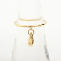 ティファニー ティアドロップ リング 750(YG) 1.6g