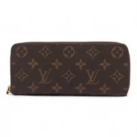 ヴィトン モノグラム ポルトフォイユ･クレマンス M60742 フューシャ ラウンドジップウォレット RFID反応有