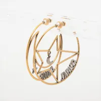 ディオール ジャディオール フープピアス GP ゴールド×シルバー