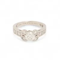 カルティエ バレリーナ ハーフエタニティ ダイヤ リング Pt950 5.2g 0.53 47