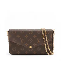 ヴィトン モノグラム ポシェットフェリシー M61276 ブラウン RFID反応あり