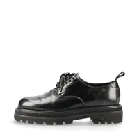 ヴィトン LVブラックアイスライン 21年 レザー レザーシューズ 7 1/2 メンズ ブラック DI0211 ダービーシューズ モノグラム 履きシワ有