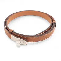 エルメス ケリー18 B刻印：2023 ベルト ヴォーエプソン ブラウン ゴールド