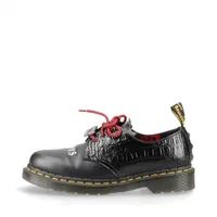 ドクターマーチン×ワーナーブラザース レザー レザーシューズ UK5 レディース ブラック 1461 WB LOST BOYS ロストボーイ クロコ型押し スタッズ