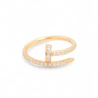 カルティエ ジュストアンクル SM ダイヤ リング 750(PG) 2.6g 46 CRB4231446