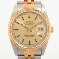 ロレックス デイトジャスト36 16233 SS×YG SS×YG AT シャンパン文字盤