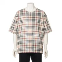 バーバリー ノバチェック ティッシ期 コットン Tシャツ M メンズ
