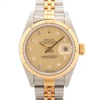 ロレックス レディ デイトジャスト 69173G SS×YG SS×YG AT シャンパン文字盤