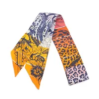エルメス　ツイリー　ジャングルラブレインボー　オレンジ　スカーフ エルメス ツイリー Jungle Love Love Rainbow ジャングルラブラブ