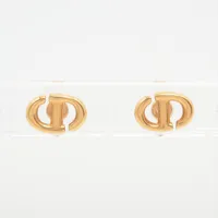 ディオール CD Navy CDネイビー ピアス(両耳用) GP ゴールド