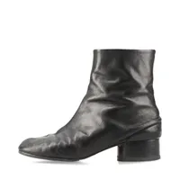 メゾンマルジェラ TABI レザー ブーツ 39 レディース ブラック 22 S58WU0273 リフト補修有 留め金具剥げ インソールヨゴレ有