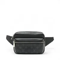 ヴィトン モノグラムエクリプス バムバッグ アウトドア M30245 ブラック RFID反応あり