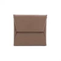 エルメス バスティア ヴォーエプソン コインケース エトゥープ シルバー金具 D:2019年