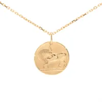 ヴァンクリーフ&アーペル ゾディアック メダル ネックレス 750(YG) 15.6g 牡牛座 VCARP7U600 VCARP7SS00