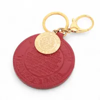 ヴィトン M93605 ポルトクレロン キーホルダー レザー レッド