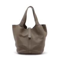 エルメス ピコタンロック26 GM トリヨンクレマンス エトゥープ シルバー金具 Z:2021年