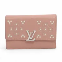 ヴィトン トリヨン ポルトフォイユ･カプシーヌ 型番不明 ピンク コンパクトウォレット