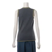 シャネル ココマーク 05A カシミヤ タンクトップ 38 レディース グレー