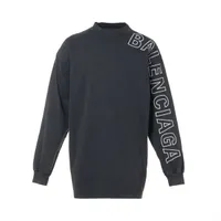 エルメス　ロンTメンズ エルメス コットン ロングTシャツ L メンズ ブラック A2010068｜中古