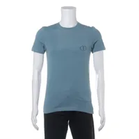 Dior Cotton T-shirt XS Men's Blue 013J600A0589 Wrinkled A4337024