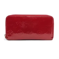 ヴィトン ヴェルニ ジッピーウォレット M91981 レッド ラウンドジップウォレット