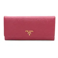 プラダ ヴィッテロムーブ 1MH132 レザー ロングウォレット ピンク 付属パスケースなし