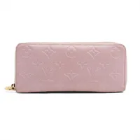 ヴィトン モノグラムアンプラント ジッピー ウォレット M82173 ピンク ラウンドジップウォレット RFID反応あり