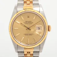 ロレックス デイトジャスト36 16233 SS×YG SS×YG AT シャンパン文字盤