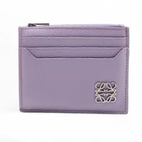 ロエベ アナグラム レザー コインケース ラベンダー