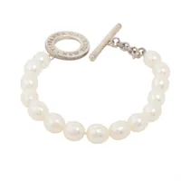 ティファニー ブレスレット 925×パール 15.2g シルバー